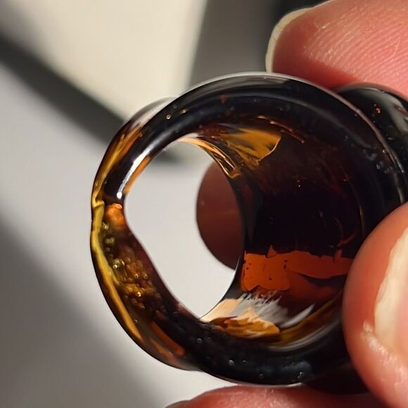 Hand Blown Glass Ring Size 7 - 7.25 - Picture 13 of 15